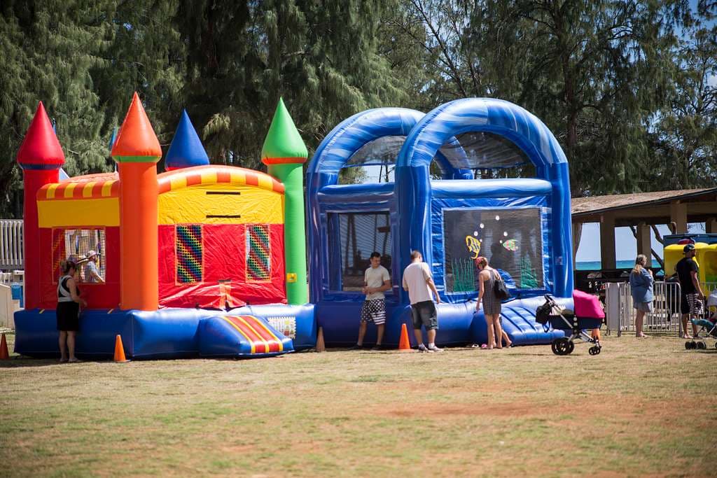 Exciting bounce house setup