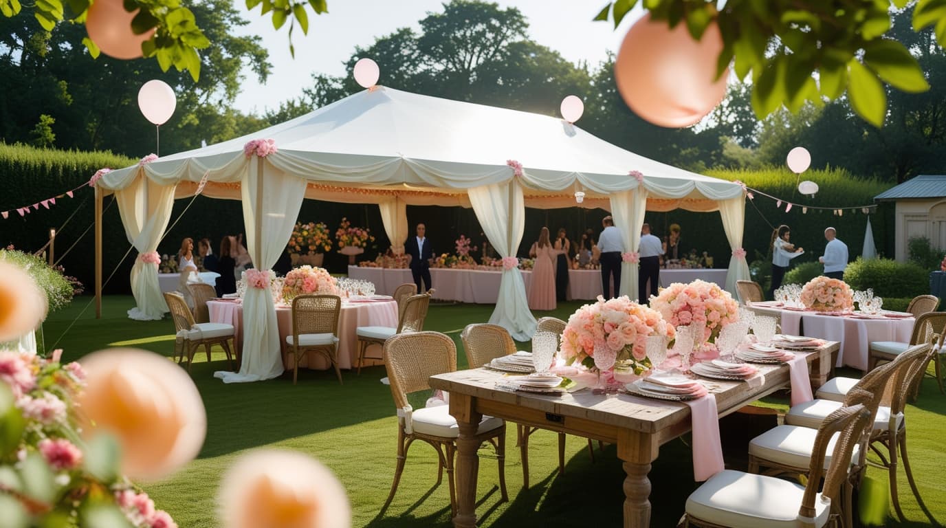 Professional party entertainment setup