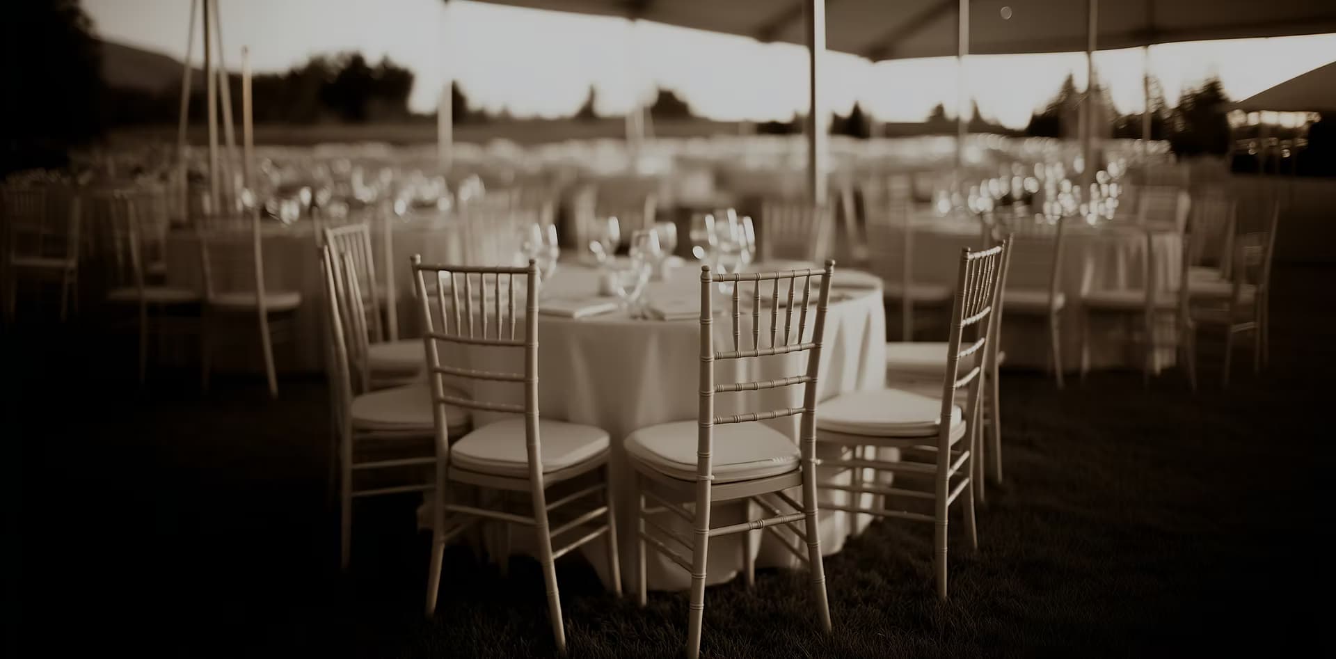 Beautiful table and chair setup